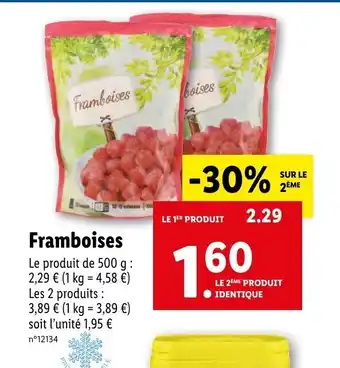 Lidl Framboises offre