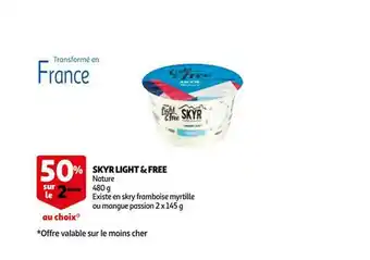 Auchan Skyr Light & Free offre