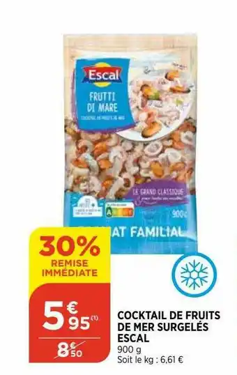 Bi1 Cocktail De Fruits De Mer Surgelés Escal offre