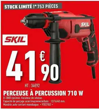 Brico Cash Perceuse à Percussion 710 W Skil offre