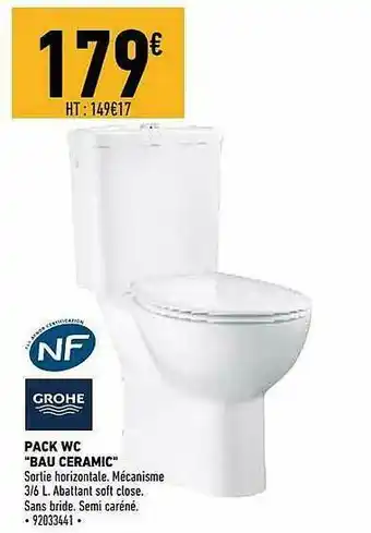 Brico Cash Pack Wc offre