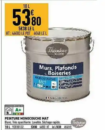 Brico Cash Peinture Monocouche Mat offre
