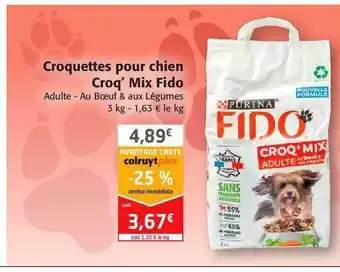 Colruyt Croquettes Pour Chien Croq' Mix Fido offre