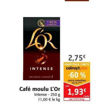 Colruyt Café Moulu L'or offre
