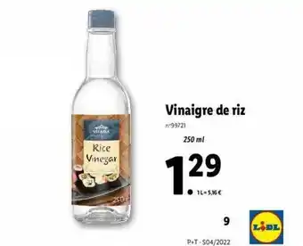 Lidl Vinaigre De Riz Vitasia offre