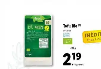 Lidl Tofu Bio offre