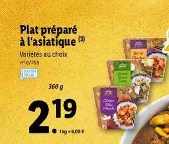 Lidl Plat Préparé à L'asiatique offre