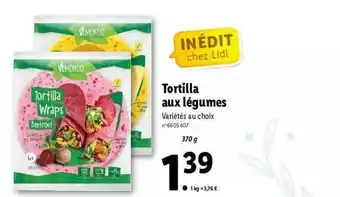 Lidl Tortilla Aux Légumes offre