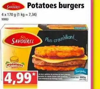 Norma Potatoes Burgers offre