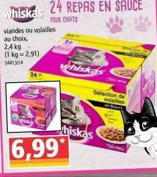 Norma Whiskas Repas En Sauce offre