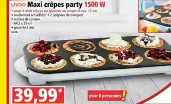 Norma Livop Maxi Crêpes Party offre