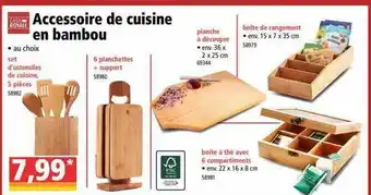 Accessoire De Cuisine En Bambou