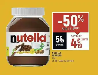 Spar Nutella Ferrero offre