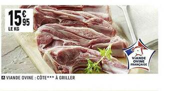 Spar Viande Bovine : Côte*** à Griller offre
