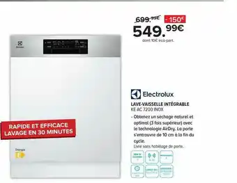 Gitem Lave-vaisselle Intégrable Electrolux offre