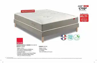 Gitem Matelas Nymphe + Sommier Bruyère Epeda offre