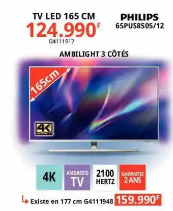 Gitem Tv Led 165 Cm Philips offre