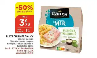 Maximarché Plats Cuisinés D'aucy offre