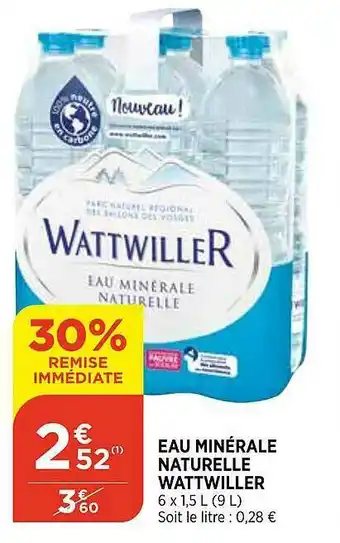 Maximarché Eau Minérale Naturelle Wattwiller offre