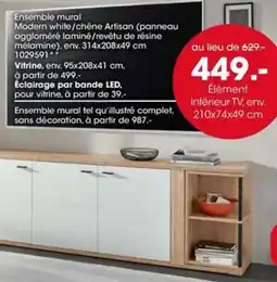 Möbel Martin Artisan Ensemble mural offre