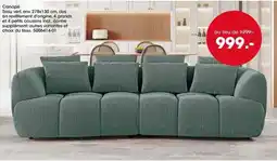 Möbel Martin Canapé Tissu vert offre