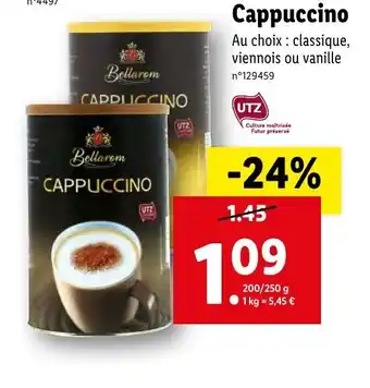 Lidl Cappuccino offre