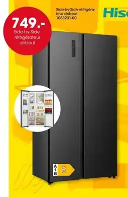 Möbel Martin Hisense Side-by-Side-réfrigérateur debout offre