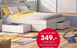 Möbel Martin Cadre de lit avec espace de rangement offre