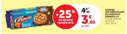 Super U Granola Cookies aux gros éclats de chocolat offre