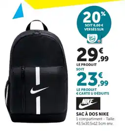 Hyper U NIKE SAC À DOS NIKE offre