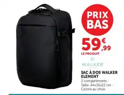 Hyper U WALKER SAC À DOS WALKER ELEMENT offre