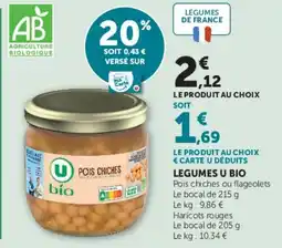Super U U bio Pois chiches offre