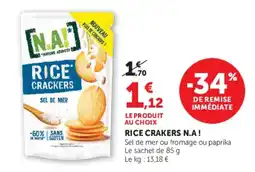 Super U N.A.! RICE CRACKERS offre