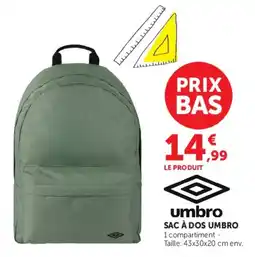 Hyper U umbro SAC À DOS UMBRO offre