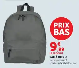 Hyper U SAC À DOS U offre