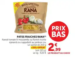 Super U RANA Ravioli tomate & mozzarella offre
