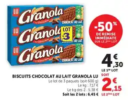 Hyper U LU Granola offre