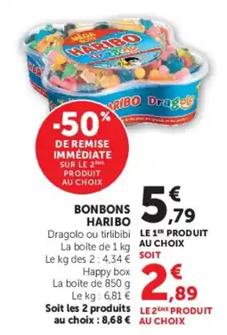 Hyper U HARIBO Dragolo ou tirlibibi offre