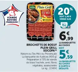 U Express Socopale Brochette Plein Grill offre