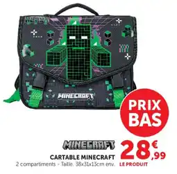 Hyper U MINECRAFT CARTABLE MINECRAFT offre