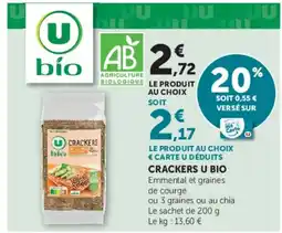 Hyper U U bio CRACKERS offre