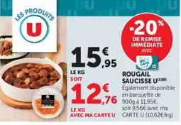 U Express Rougail Saucisse U offre