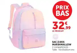 Hyper U MARSHMALLOW SAC À DOS offre