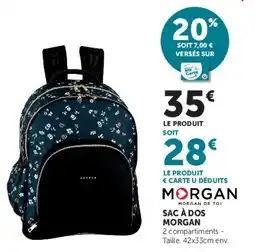 Hyper U MORGAN SAC À DOS offre