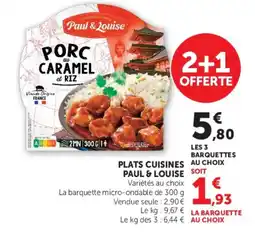 Hyper U Paul & Louise Porc au Caramel offre