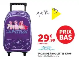 Hyper U KPOP DEMONHUNTERS SAC À DOS À ROULETTES KPOP offre