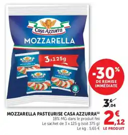 U Express Casa Azzurra Mozzarella offre