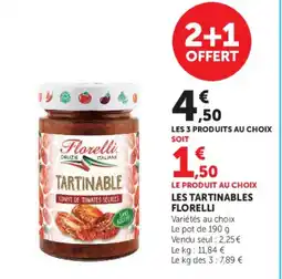 U Express Florelli Tartinable offre