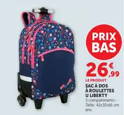 Hyper U LIBERTY SAC À DOS À ROULETTES offre