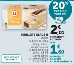 Hyper U U Feuilleté Glacé offre